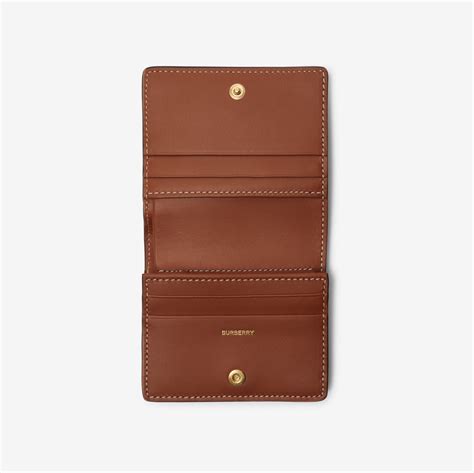 Small Check Bifold Wallet in Archive beige